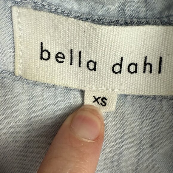 Bella Dahl 100% Tencel Lyocell Button Down Shirt XS Light Blue Soft Chambray - Picture 6 of 8